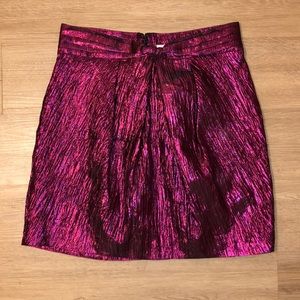 fuchsia mini skirt
